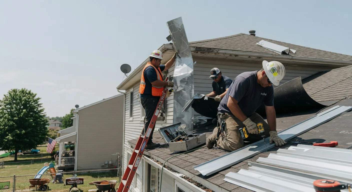 Storm Damage Metal Roof Repair in Canyon Creek, MT